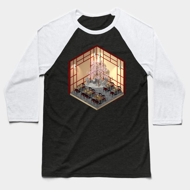 Fabric Iso - Restaurant Baseball T-Shirt by FabricIso